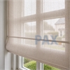 Vouwgordijn transparant Licht beige/Zand op maat