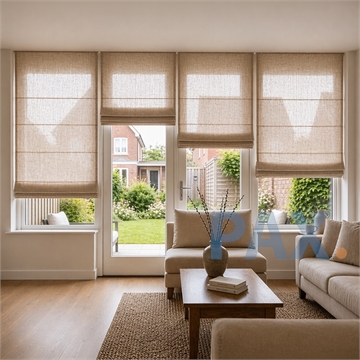 Transparante vouwgordijnen Terracotta online bestellen