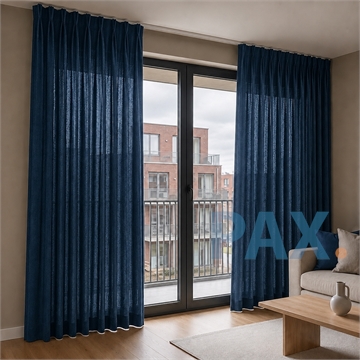 Jeans blauw semi verduisterend overgordijn