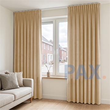 Luxe velours gordijnen 95% Verduisterend Beige - Capri