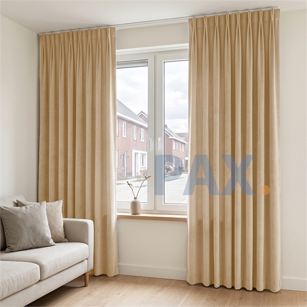 Luxe velours gordijnen 95% Verduisterend Beige - Capri