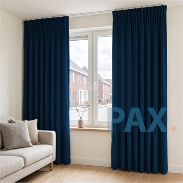 Luxe velours gordijnen 95% Verduisterend Blauw - Capri 