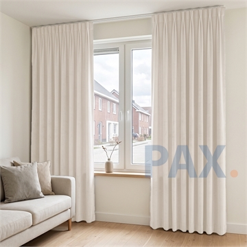 Luxe velours gordijnen 95% Verduisterend Wit - Capri