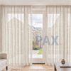 newport beach vitrage gordijn op maat mokka beige