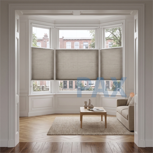 Afbeelding van Plissegordijn op maat top down bottom up kettingbediening (luxe)