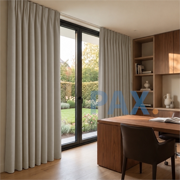 Overgordijnen op maat blackout Zand-licht beige - California