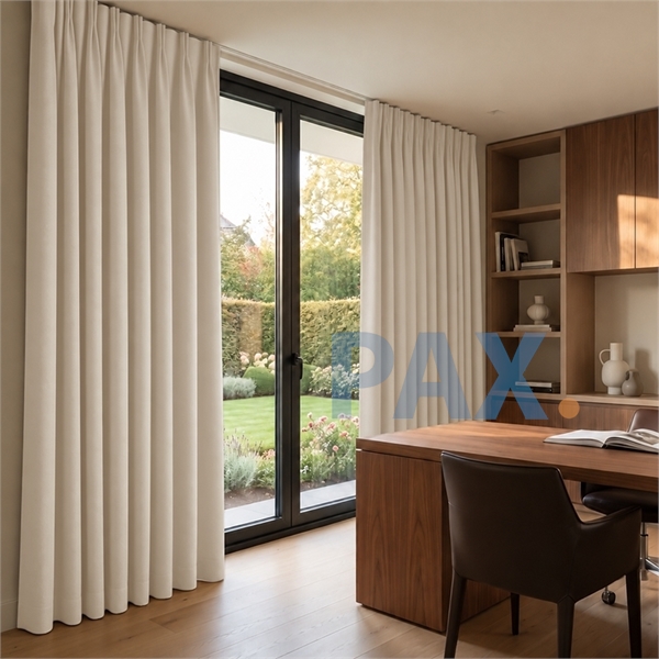Overgordijnen op maat blackout Beige-creme - California