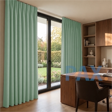 Overgordijnen op maat blackout Licht blauw groen - California