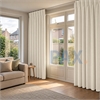 Afbeelding van Blackout gordijnen 100% verduisterend op maat Off-white / Licht creme - California