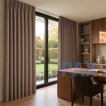 Overgordijnen op maat blackout Taupe Brown - California