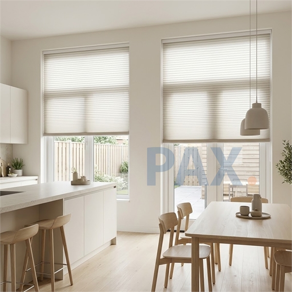 Afbeelding van Plissegordijn op maat top down kettingbediening (luxe)