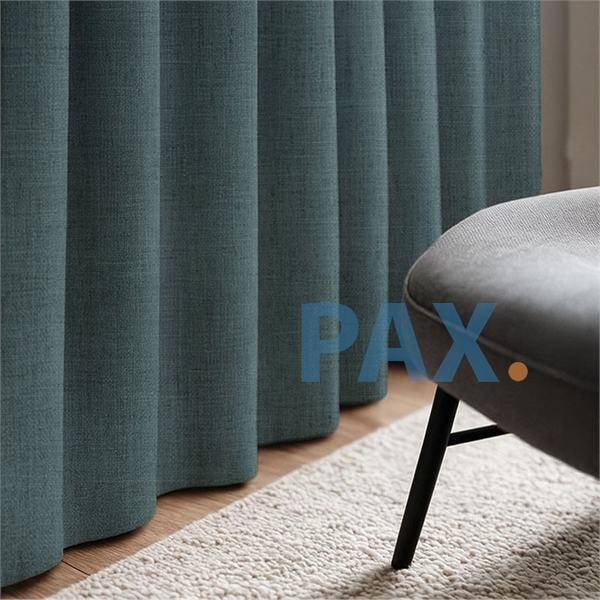 Afbeelding van Blackout 100% verduisterende gordijnen - Texas Road - Gemeleerd kleur jeansblauw