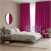 Afbeelding van Dim-out satijn look gordijnen op maat Uni kleur Fuchsia roze - Phoenix