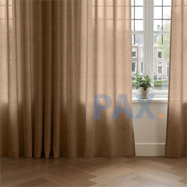 Overgordijnen mokka bruin - op maat