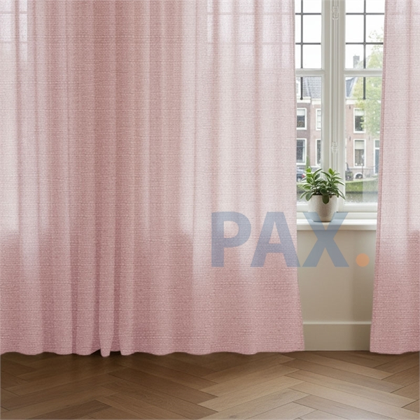 Overgordijnen op maat Linnenlook Roze